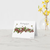 Carte à billets Cerry et Bumble Bee Blank (Fleur jaune)