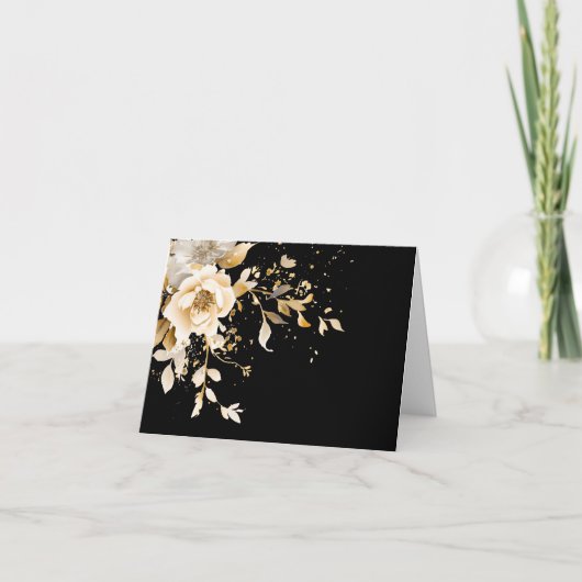 Carte à billets florale Elegance sans effort (Devant)