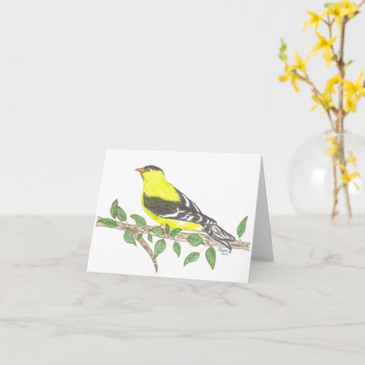 Carte à billets Inspiration Goldfinch (Fleur jaune)