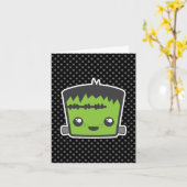 Carte à billets Kawaii Frankenstein (Fleur jaune)