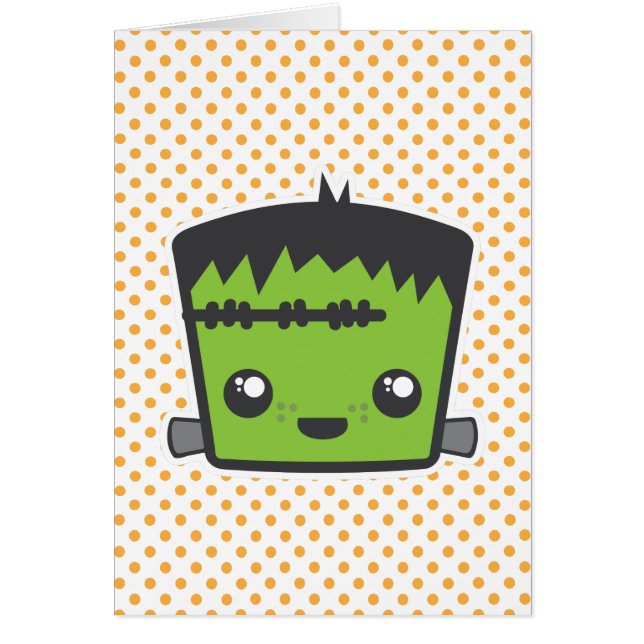Carte à billets Kawaii Frankenstein (Devant)