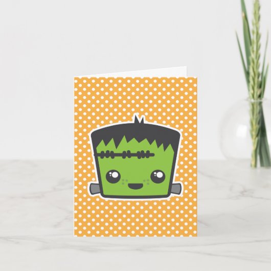 Carte à billets Kawaii Frankenstein (Devant)