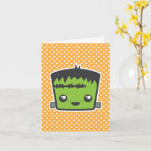Carte à billets Kawaii Frankenstein (Fleur jaune)