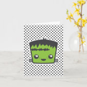 Carte à billets Kawaii Frankenstein (Fleur jaune)