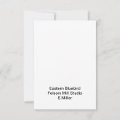 Carte à billets plats avec le bleu de l'Est (Dos)