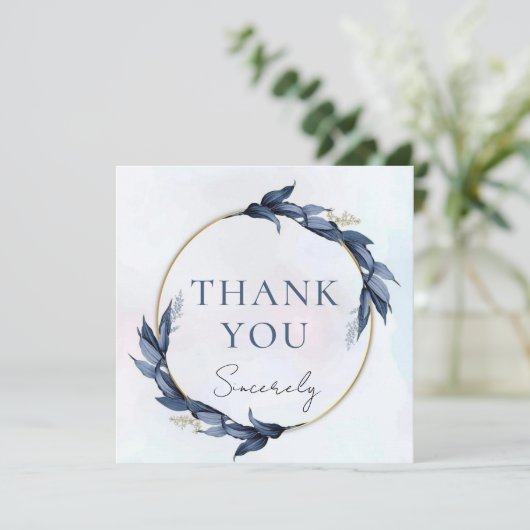 Carte à billets plats "Merci" (Debout devant)