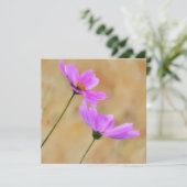 Carte à billets plats rose Cosmos Floral Art Flat (Debout devant)
