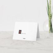 Carte à billets, salutation, invitation (Dos)