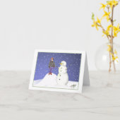Carte A Boy and a Snowman (Fleur jaune)
