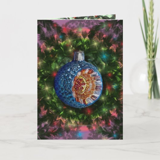 Carte à bulles reflecteur or bleu (Devant)