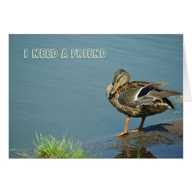 Carte à canard (Devant horizontal)