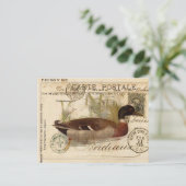 Carte à canard vintage (Debout devant)