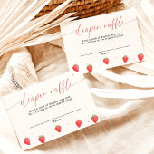 Carte à carreaux, Baby shower fraise