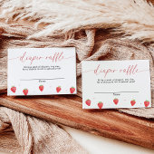 Carte à carreaux, Baby shower fraise