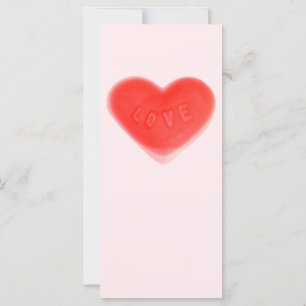 Carte à carreaux rose coeur doux