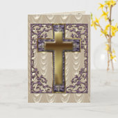 Carte à carreaux violets (Fleur jaune)