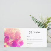 Carte à carter pour tulipes rétro / bon cadeau (Debout devant)