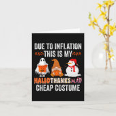 Carte A cause de l'inflation Ceci est mon HalloThanksMas (Fleur jaune)