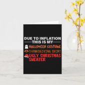 Carte A Cause De L'Inflation, C'Est Mon Action De grâce (Fleur jaune)