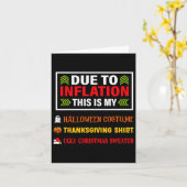 Carte A Cause De L'Inflation C'Est Mon Costum D'Hallowee (Fleur jaune)