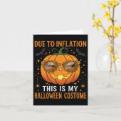 Carte A Cause De L'Inflation C'Est Mon Costume D'Hallowe (Fleur jaune)