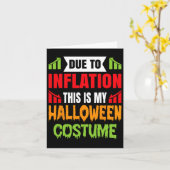 Carte A Cause De L'Inflation C'Est Mon Costume D'Hallowe (Fleur jaune)