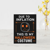 Carte A Cause De L'Inflation C'Est Mon Costume D'Hallowe (Fleur jaune)