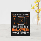 Carte A Cause De L'Inflation C'Est Mon Costume D'Hallowe (Fleur jaune)