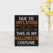 Carte A Cause De L'Inflation C'Est Mon Costume D'Hallowe (Fleur jaune)