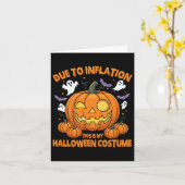 Carte A Cause De L'Inflation C'Est Mon Costume D'Hallowe (Fleur jaune)