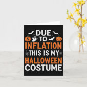 Carte A Cause De L'Inflation C'Est Mon Costume D'Hallowe (Fleur jaune)