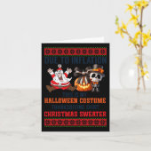 Carte A Cause De L'Inflation C'Est Mon Costume D'Hallowe (Fleur jaune)
