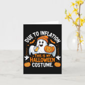 Carte A Cause De L'Inflation C'Est Mon Costume D'Hallowe (Fleur jaune)