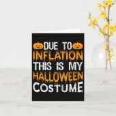 Carte A Cause De L'Inflation C'Est Mon Costume D'Hallowe (Fleur jaune)