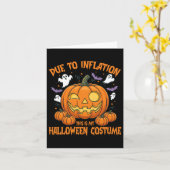Carte A Cause De L'Inflation C'Est Mon Costume D'Hallowe (Fleur jaune)