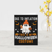 Carte A Cause De L'Inflation C'Est Mon Costume D'Hallowe (Fleur jaune)