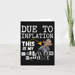 Carte A Cause De L'Inflation C'Est Mon Halloween Zombie