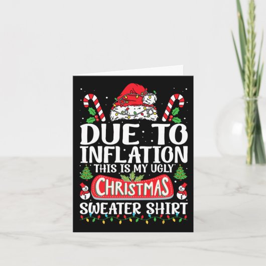 Carte A Cause De L'Inflation, De Vilains Chandails De No (Devant)