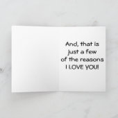 CARTE A CAUSE DE "VOUS" JE SOURIS BEAUCOUP PLUS (Intérieur)