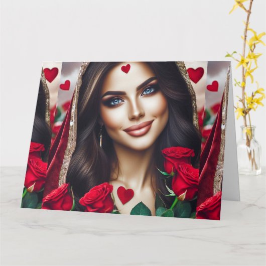 Carte À celle que j'aime (Fleur jaune)