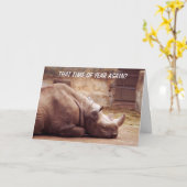 Carte À cette période de l'année encore ? (Fleur jaune)