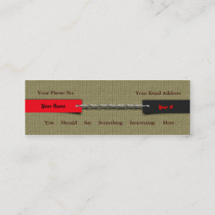 Carte à chaînes de toile contemporaine de profil