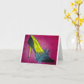 Carte à chaussures élégante (Fleur jaune)
