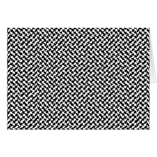 Carte à chèques en noir blanc (Devant horizontal)