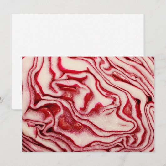 Carte à chou rouge (Devant / Derrière)