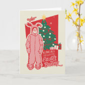 Carte A Christmas Story | Lapin de Pâques dérangé (Fleur jaune)