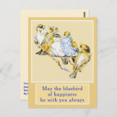 Carte à cinq oiseaux en tout temps (Devant / Derrière)