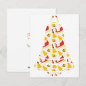 Carte à cloche de Noël (Devant / Derrière)