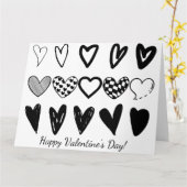 CARTE À COEURS ASSORTIS (Fleur jaune)