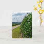 Carte À Côté D'Un Champ De Maïs Qui Pense À Vous (Fleur jaune)